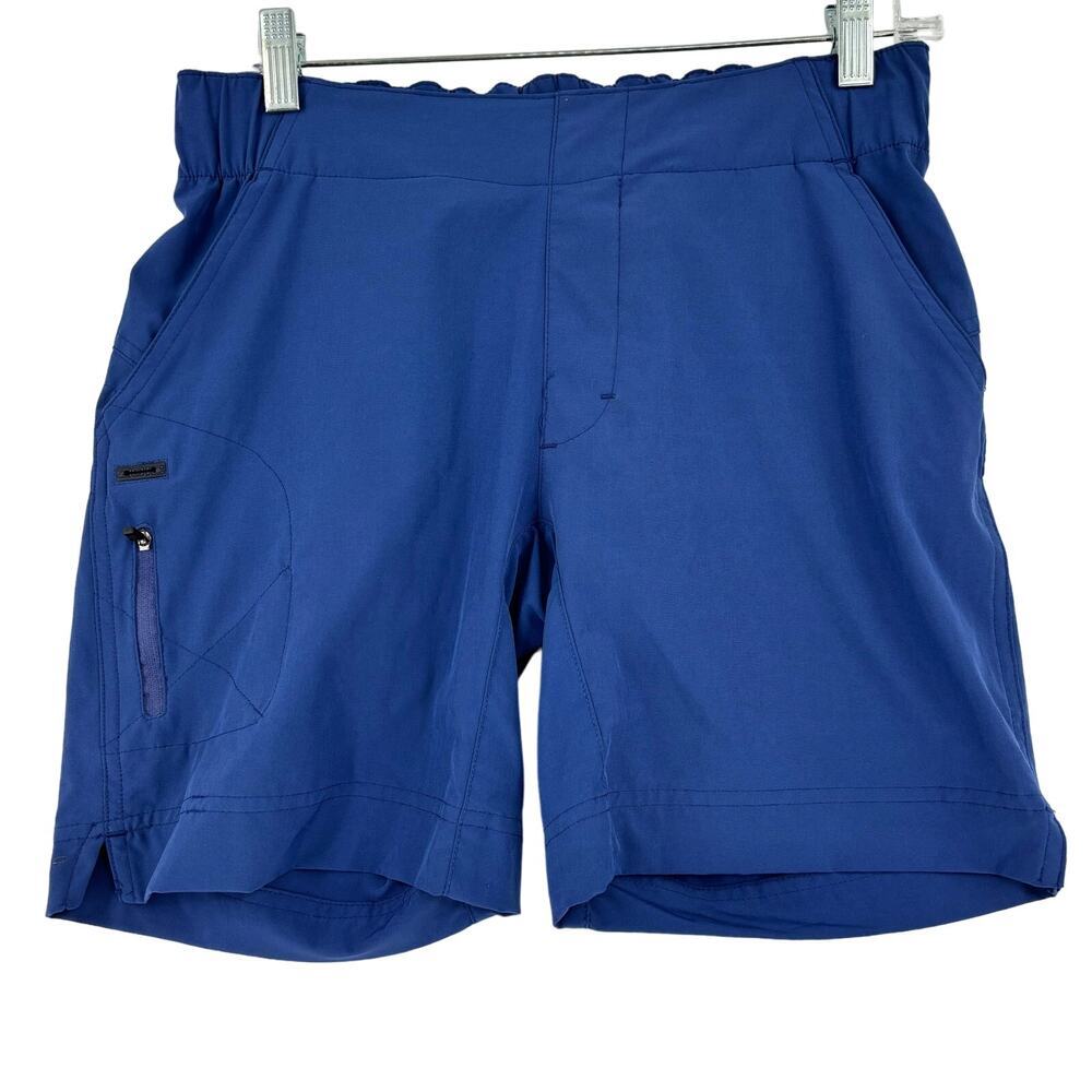 Zoic Mountain Bike Shorts XS Blue Stretch Pull On Back Elastic Drawstring‎ Waist